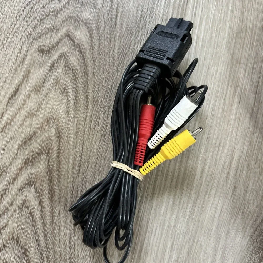 Nintendo Gamecube Power Supply Cord AC Adapter & AV Cable OEM Original Tested